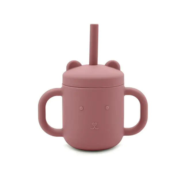 Children Portable Binaural Cup Straw